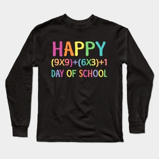 Happy number day of school Long Sleeve T-Shirt